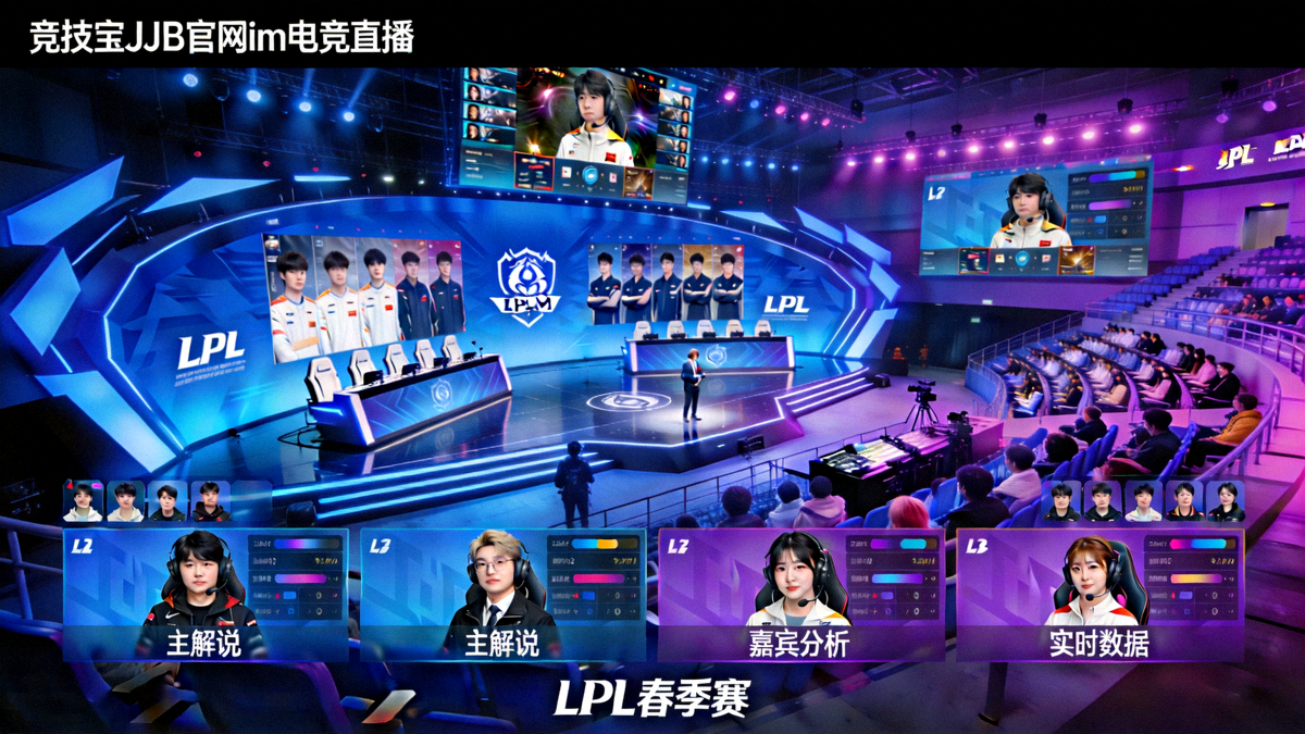 竞技宝JJB官网im电竞直播画面：LPL春季赛舞台现场蓝光高清多线路解说信号